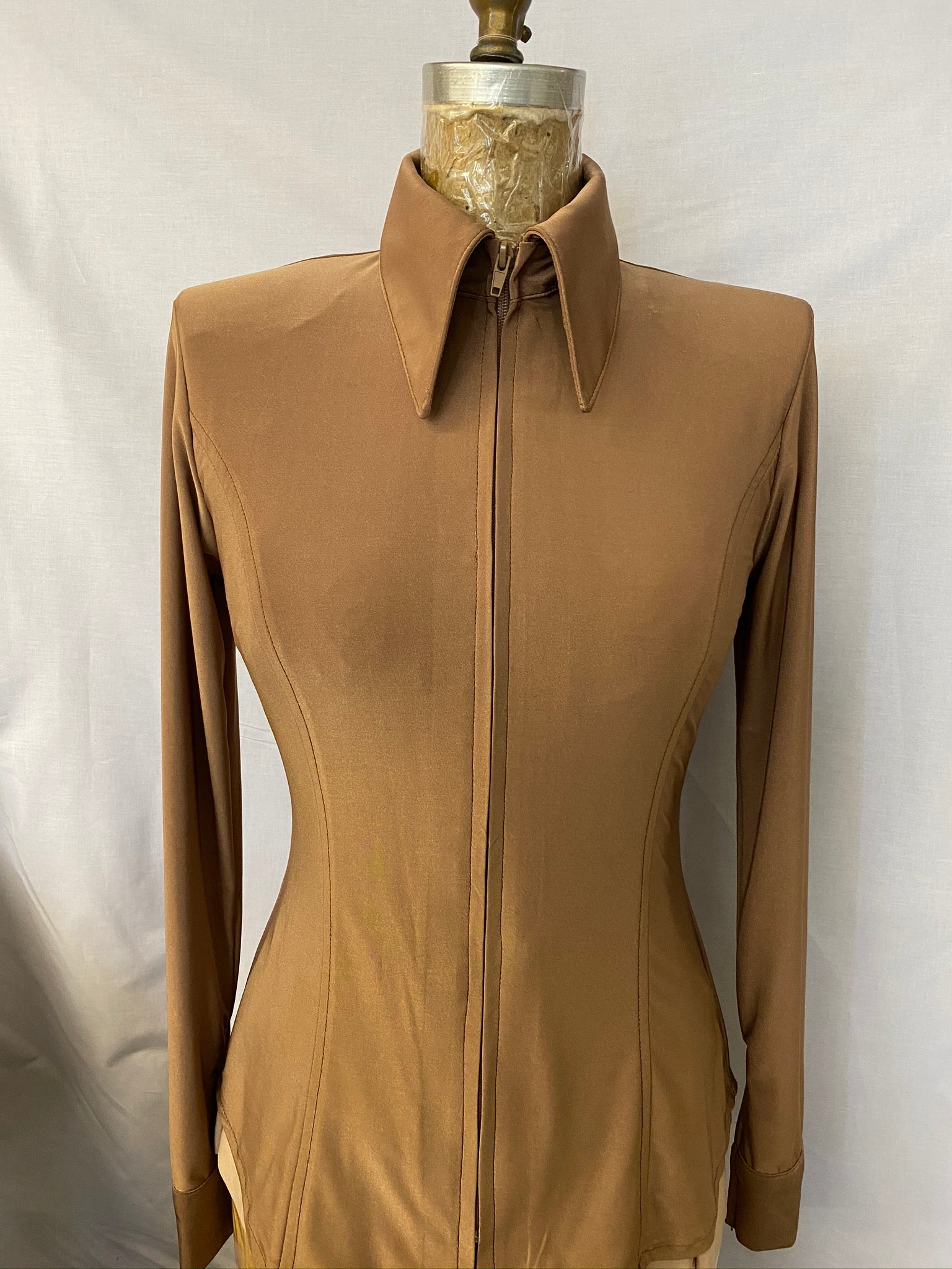 Lycra Fitted Shirt/Solid Color