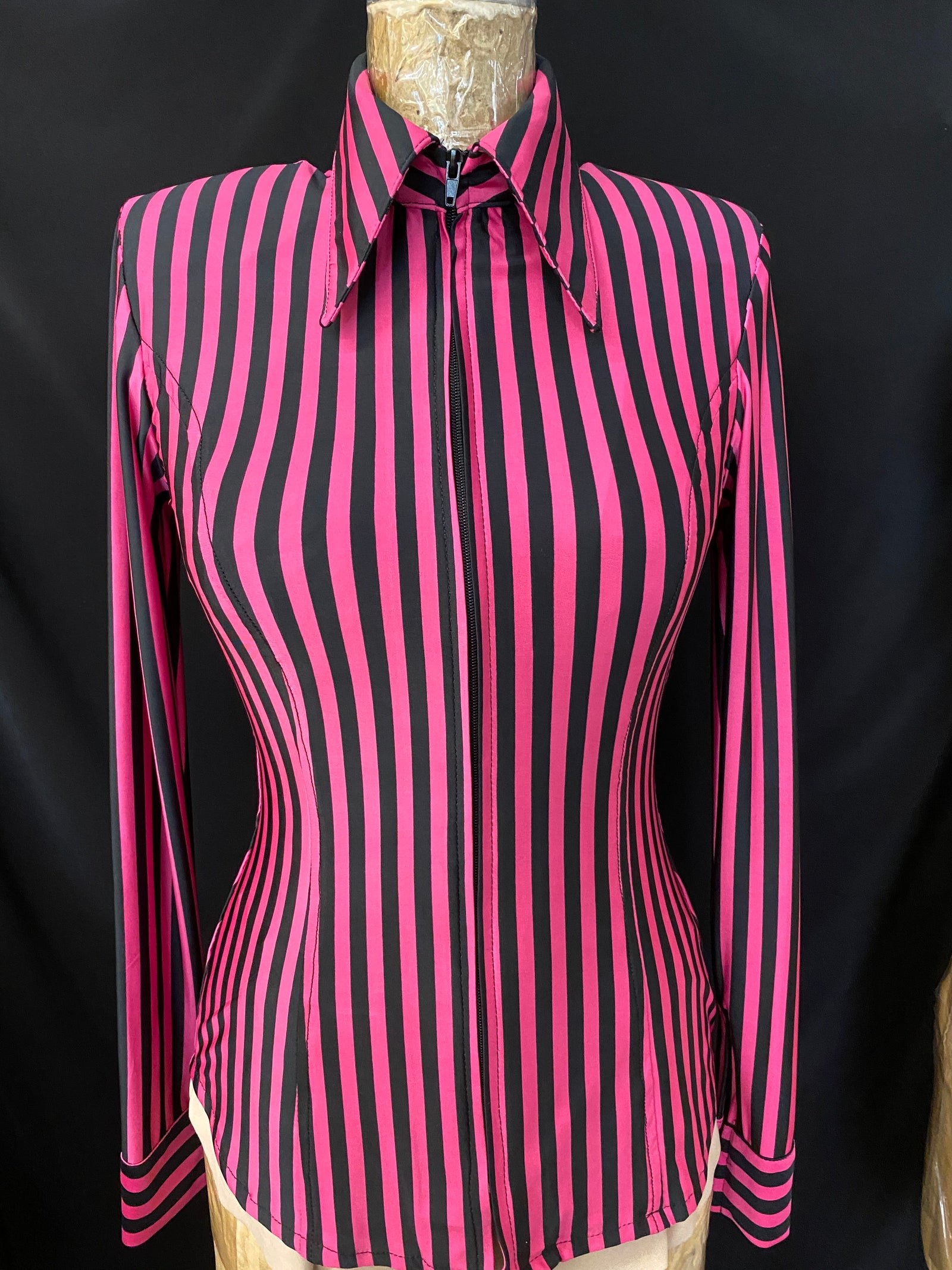 Black / Fuchsia Stripe